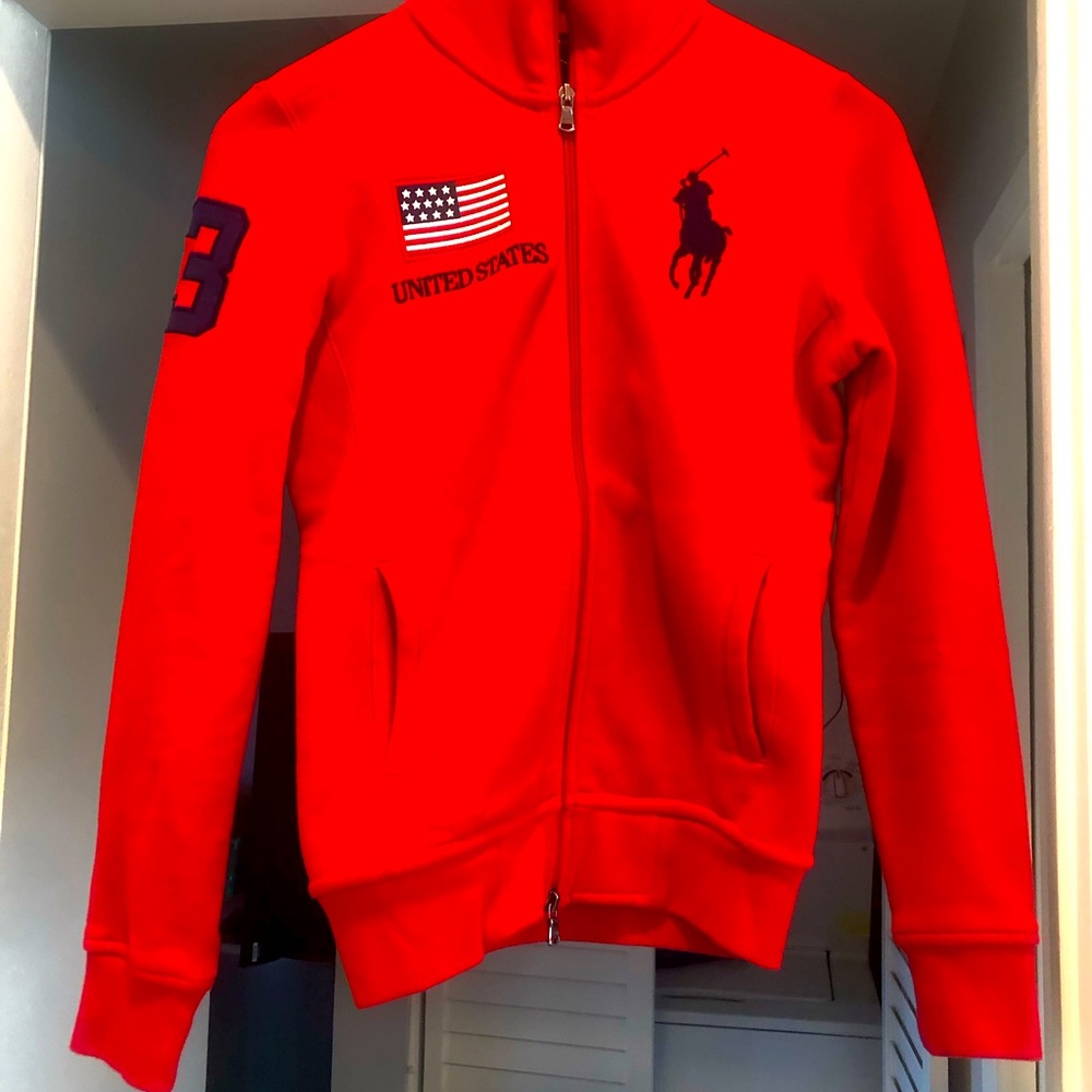Polo Ralph Lauren pristine zip up sweatshirt. XS